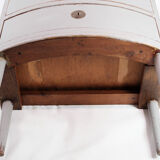 Commode gustavienne avec deux tiroirs en gris peints à partir de l’année 1890