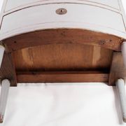Gustavian chest of drawers with two drawers in gray painted from the year 1890s