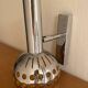 Space age wall lamp, chrome metal, 70s