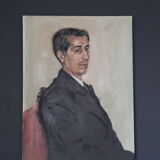 Oil on canvas portrait