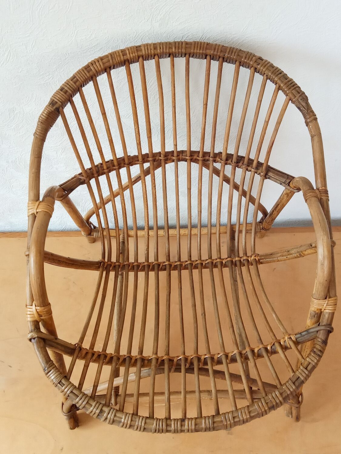 Rattan armchair