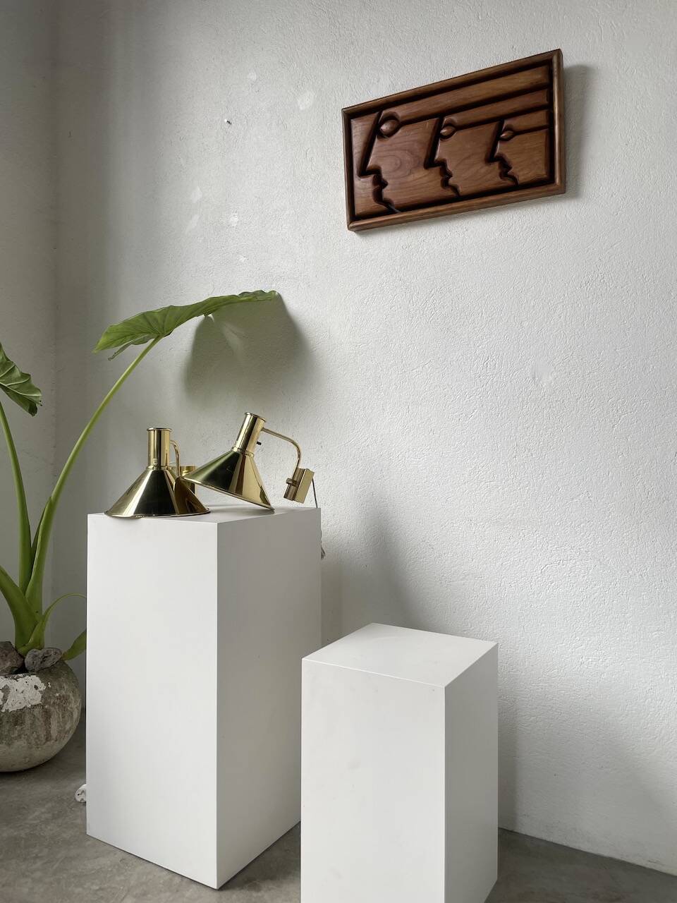 Pair of Hovik Lys brass wall lights Jonas Hidle Denmark
