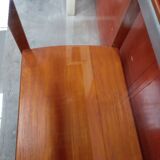 Wood and glass serving table