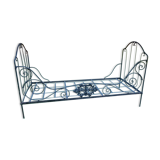 Bench bed metal fine XIX th 1 place 80 x 190