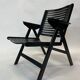 Niko Kralj Slovenian Rex Plywood Folding Chair for Stol 1950s in Black