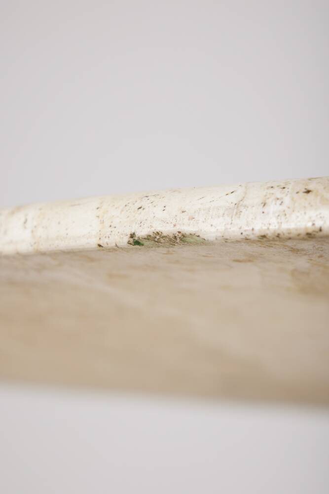 Travertine dining table