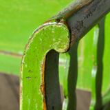Banc ancien en pin, années 1920