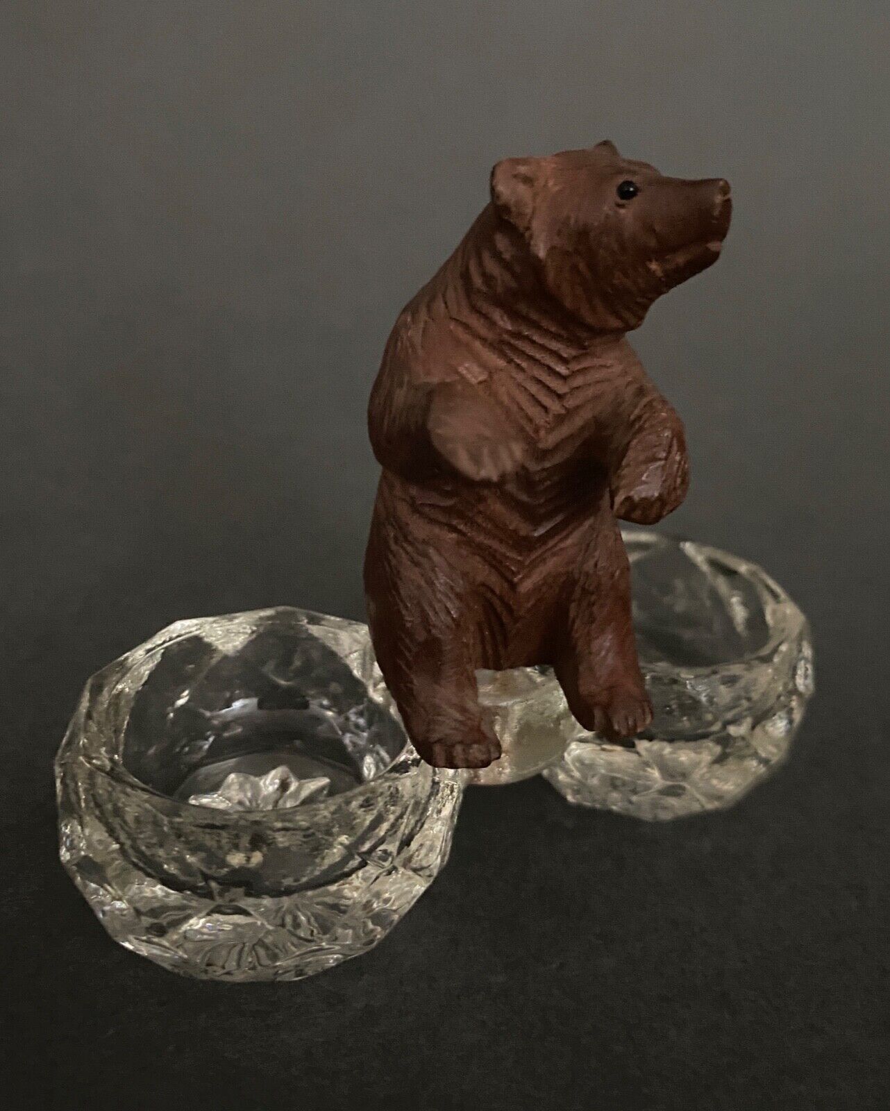 Pepper shaker with bear decoration Black Forest Black Forest early twentieth century