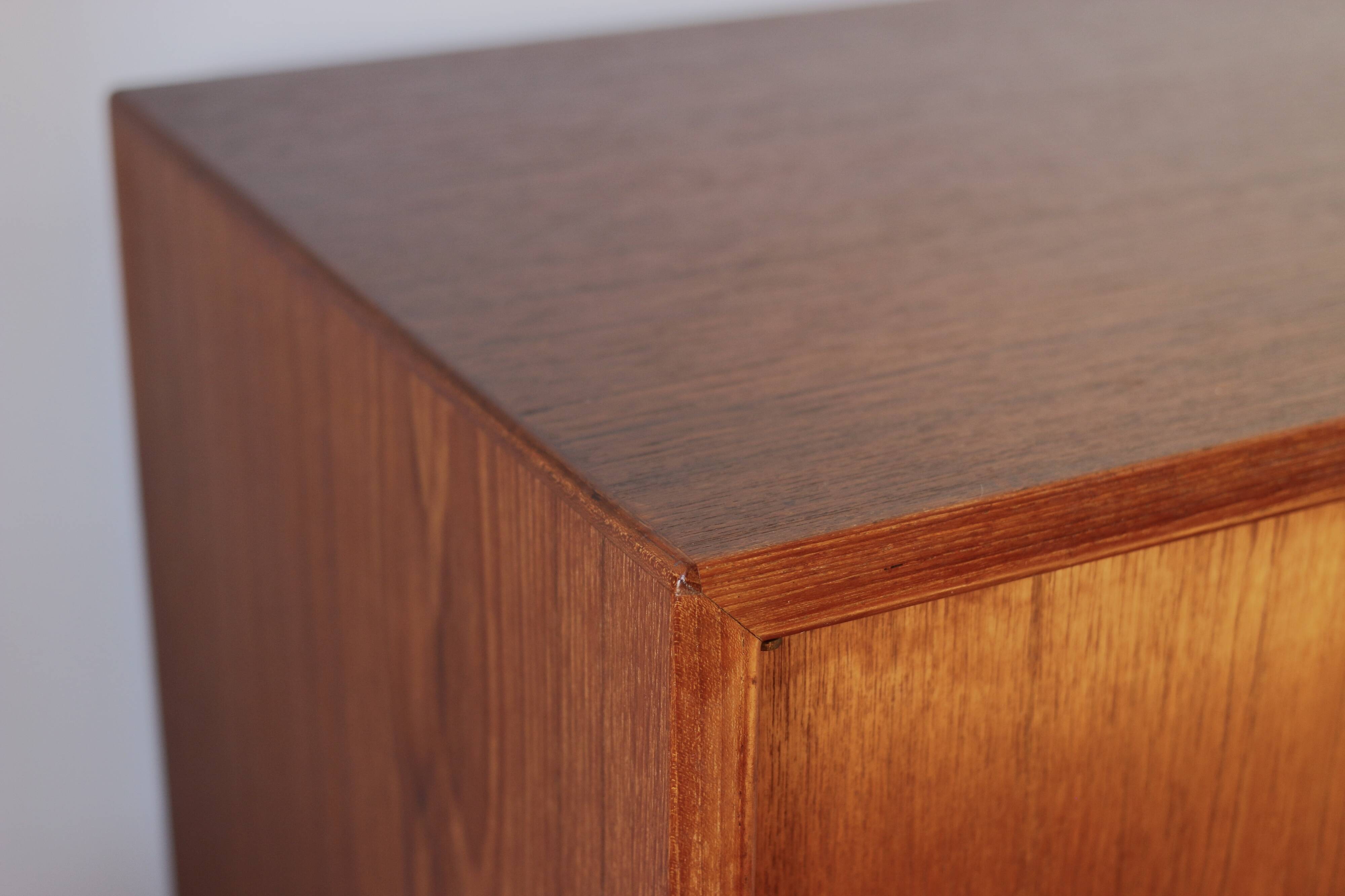 Vintage Scandinavian teak sideboard by Aalf Aarseth for Bahus, 220 cm, 1960s