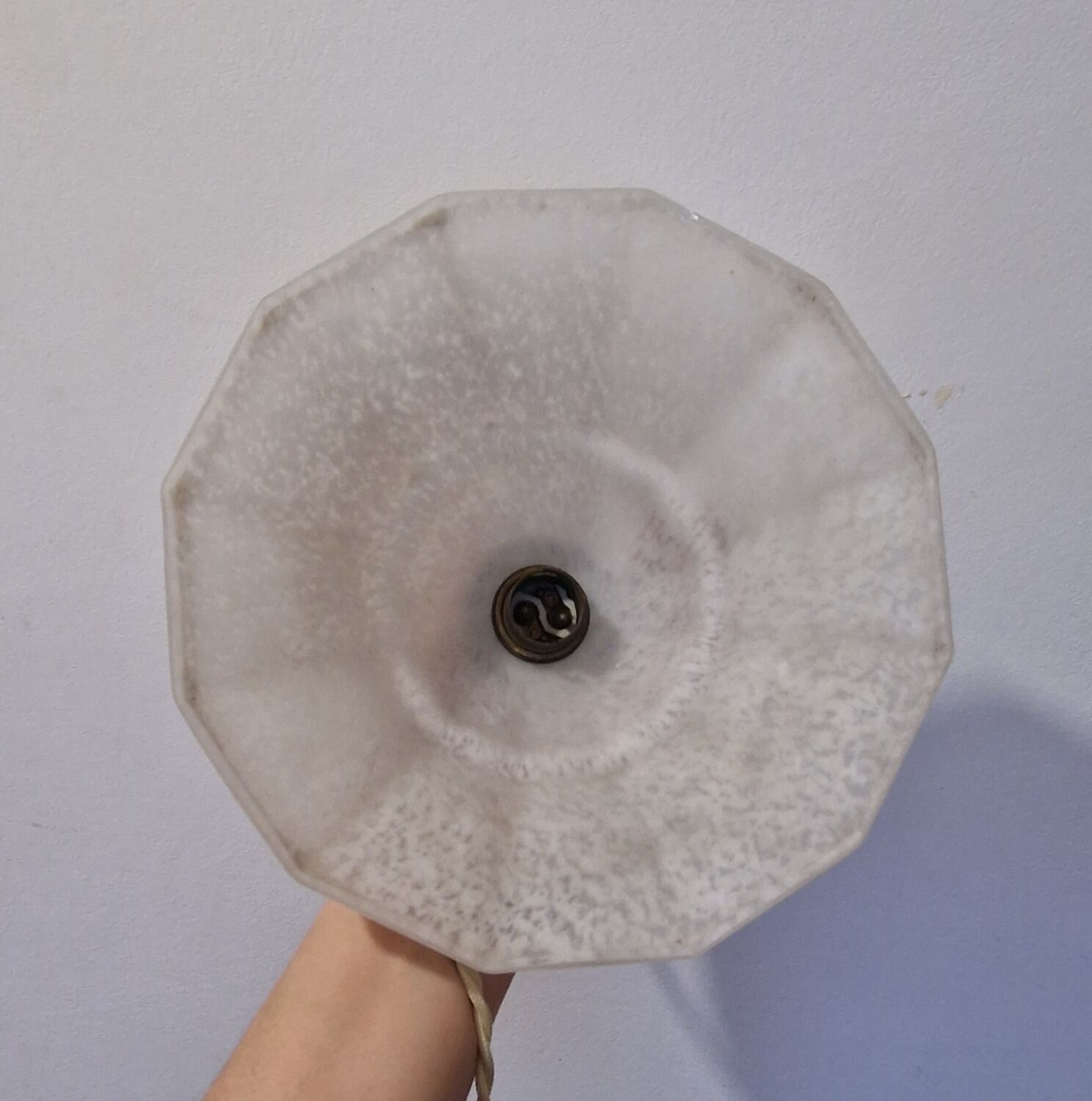 Art Deco Clichy glass pendant lamp