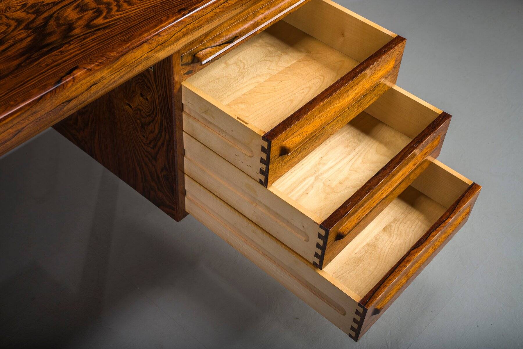 Danish modern executive desk by Ib Kofod Larsen for Faarup Møbelfabrik, 1960