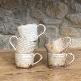 Handmade stoneware coffee set