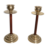 Pair of art deco candlesticks
