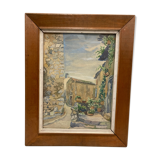 Framed watercolor