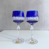 Collection of 5 lead crystal glasses "Austen Bodenmais", coloured glass