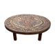 Coffee table lava stone