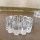 Trio of vintage crystal candlesticks