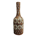 Vintage ceramic vase Morocco Safi signed