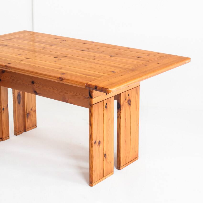 Dining table designed by Silvio Coppola for Fratelli Montina. Italy, 1970s