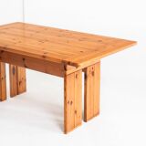 Dining table designed by Silvio Coppola for Fratelli Montina. Italy, 1970s