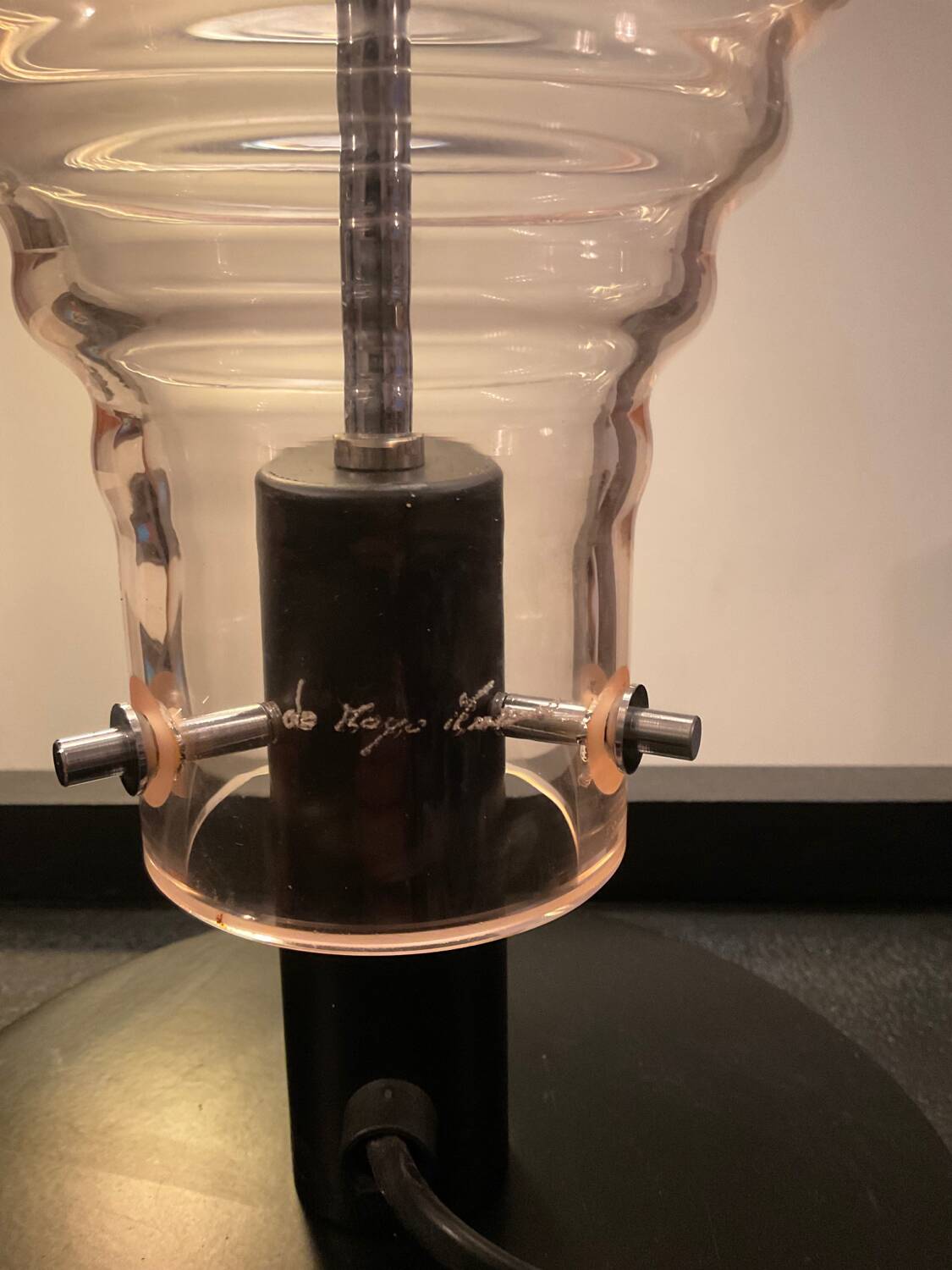 Frederico De Majo lamp in Murano glass signed