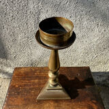 Ancient altar candle holder, bronze candle spike.