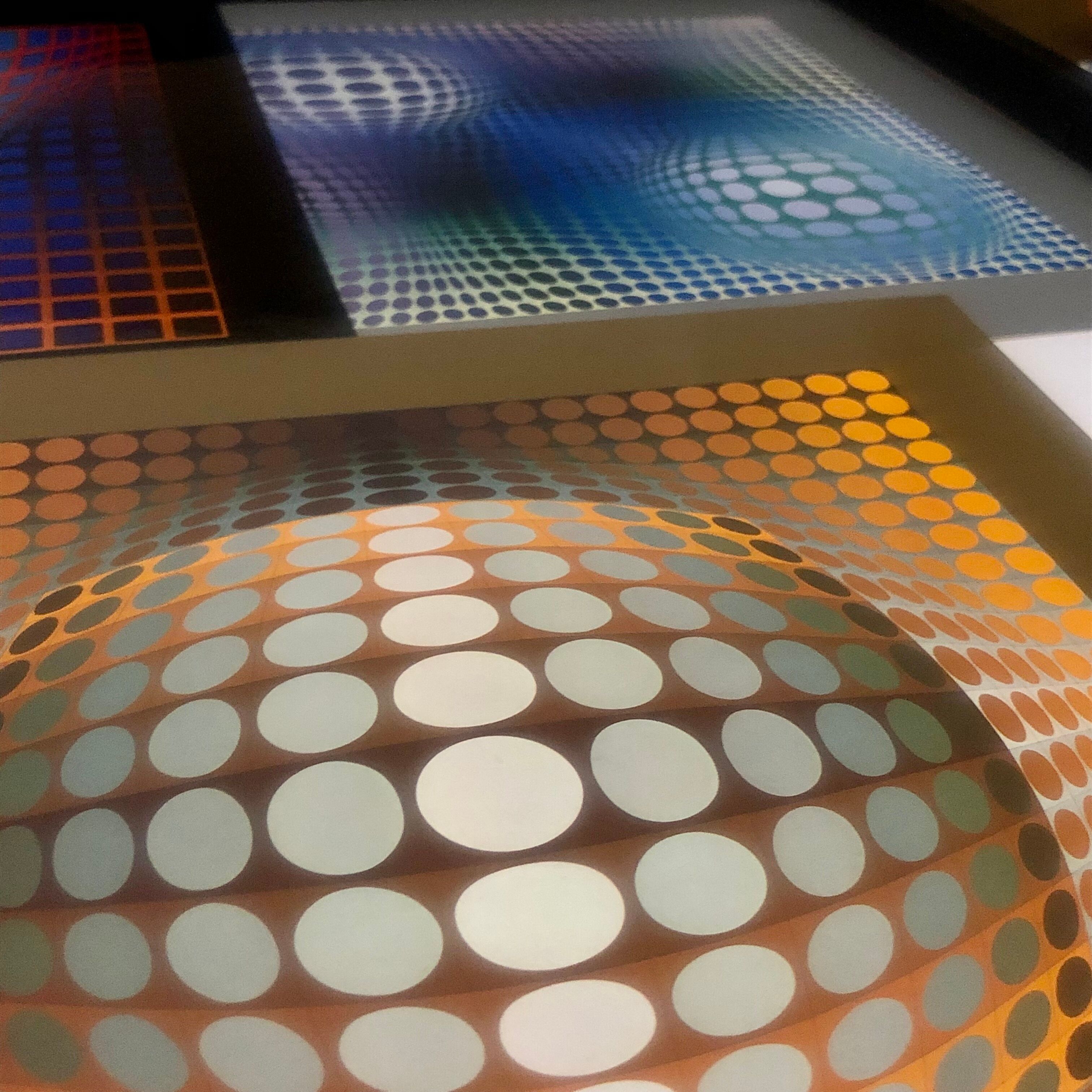 Complete portfolio (8 plates) from 1975 - Universal structures of the checkerboard - Victor Vasarely
