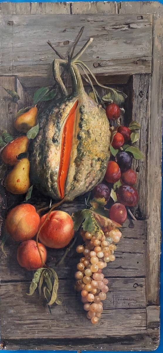 Zingoni Aurelio Florence 1853-1922, oil on canvas, still life