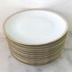 Set de 10 assiettes plates porcelaine de Limoges