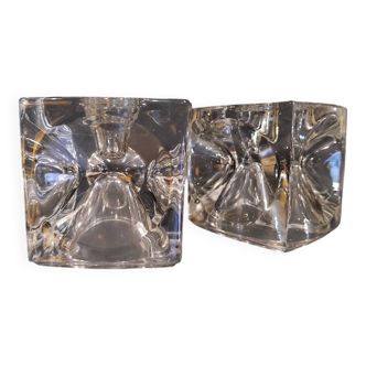 2 bougeoirs Glaçon Peill& Putzler