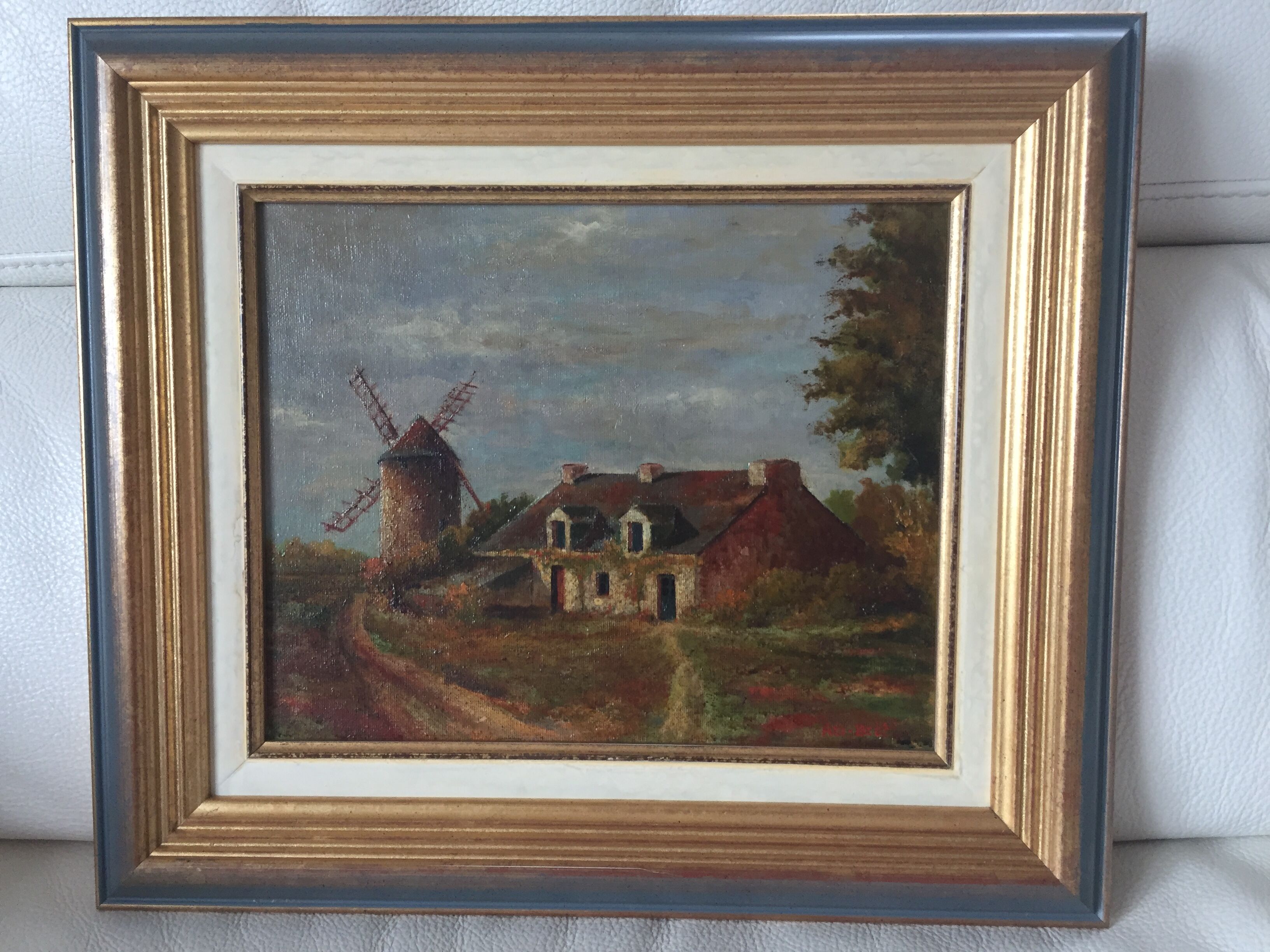 Oil on canvas signed - Moulin de Lancieux (Dinard)