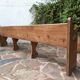 Banc d'église ancien, 263 cm