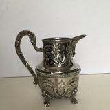 Silver metal tea service