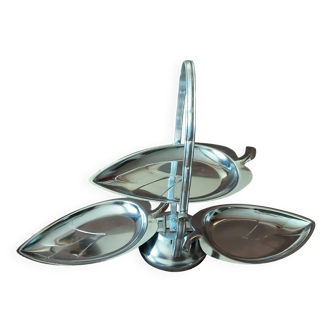 Stainless steel folding dish