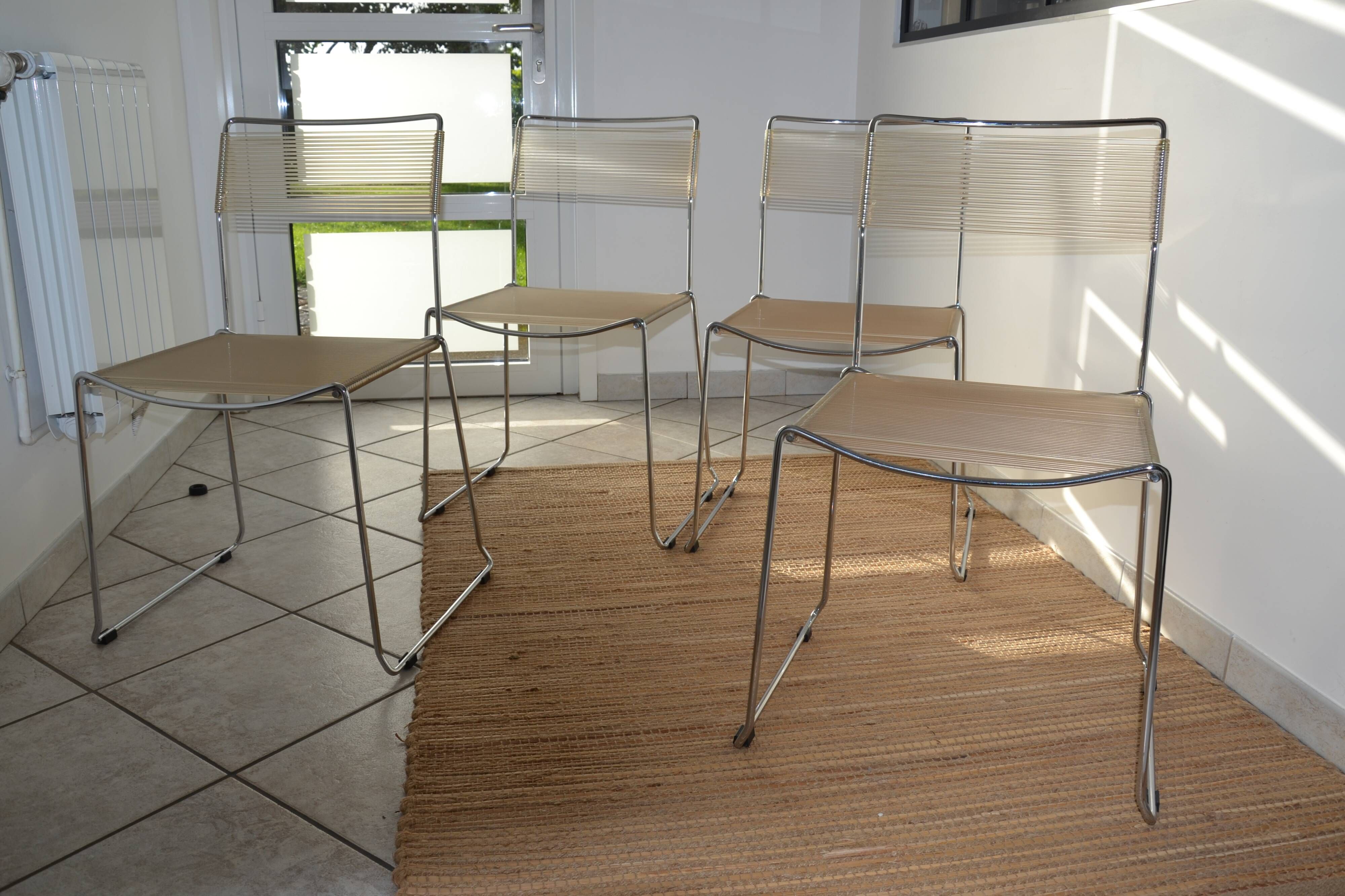Chaises "spaghetti"  Italie Giandomenico Belotti 1979