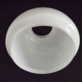 French Vintage Set of 4 White Opaline Glass Lantern-Style Replacement Shade