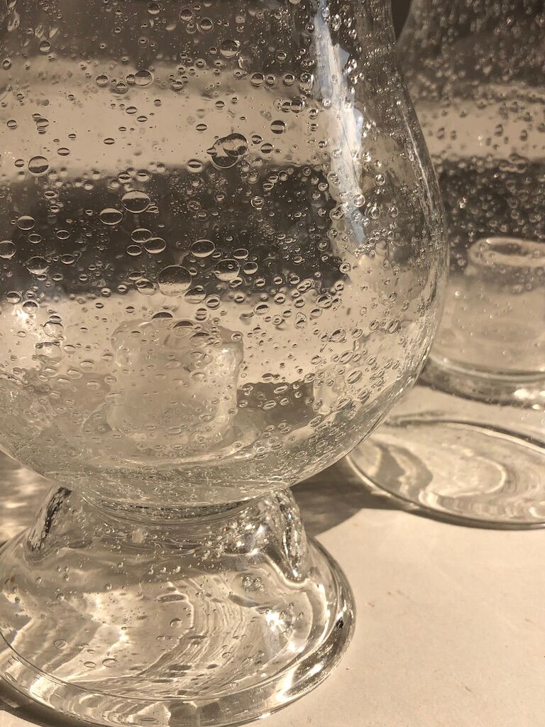 Set of 2 Biot glass photophores