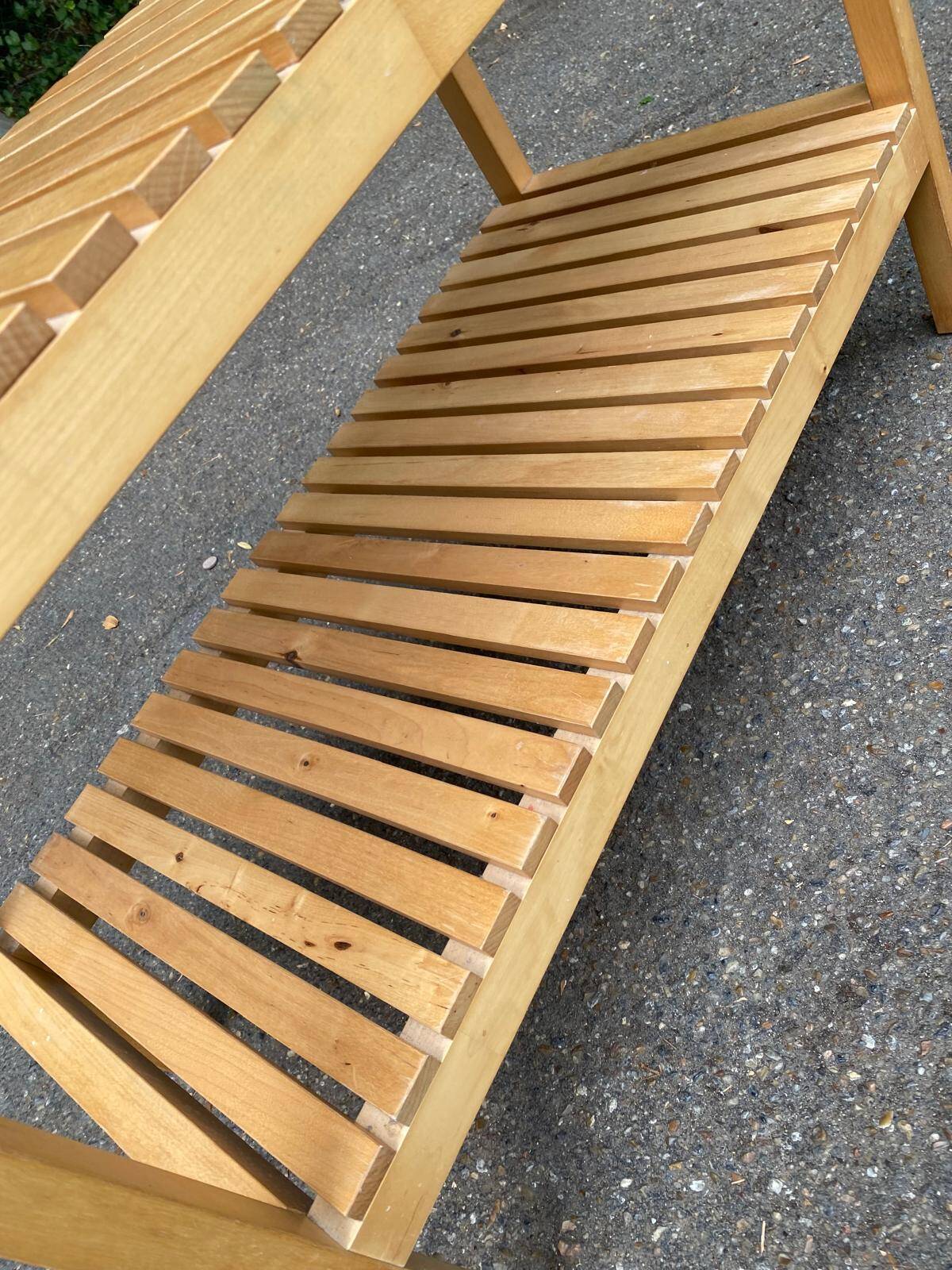 Scandinavian solid wood bench - Ikea Molger