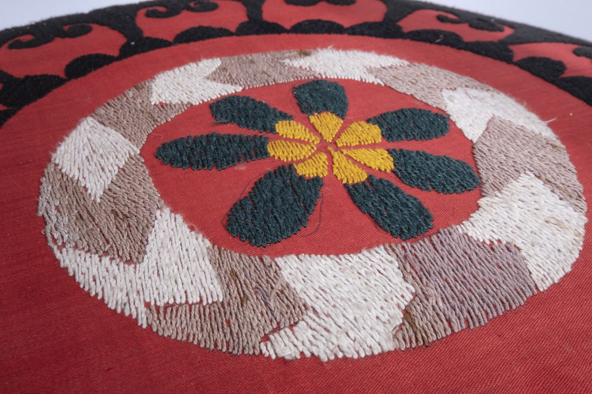 Bohemian chair, Suzani embroidery armchair with bergere style