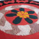 Bohemian chair, Suzani embroidery armchair with bergere style
