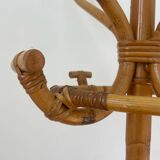 Vintage Rattan Parrot Coat Rack