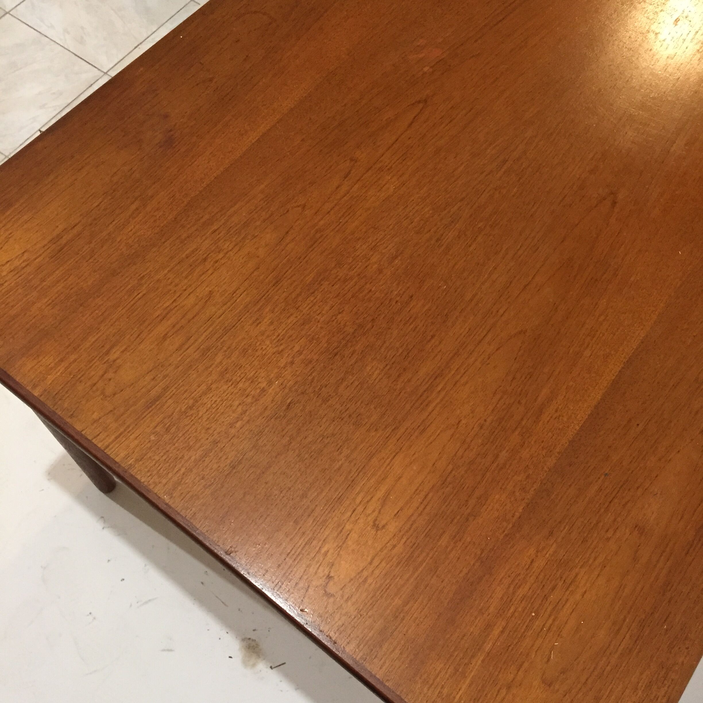 Danish dining table with extension cords