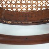 chaises de bistrot anciennes Thonet n° 14 118 en bois courbé et sangles, 1880, lot de 3