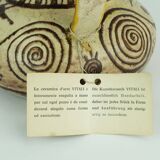 Italian mid century ceramic vase jug signed vitali handmade 1970s