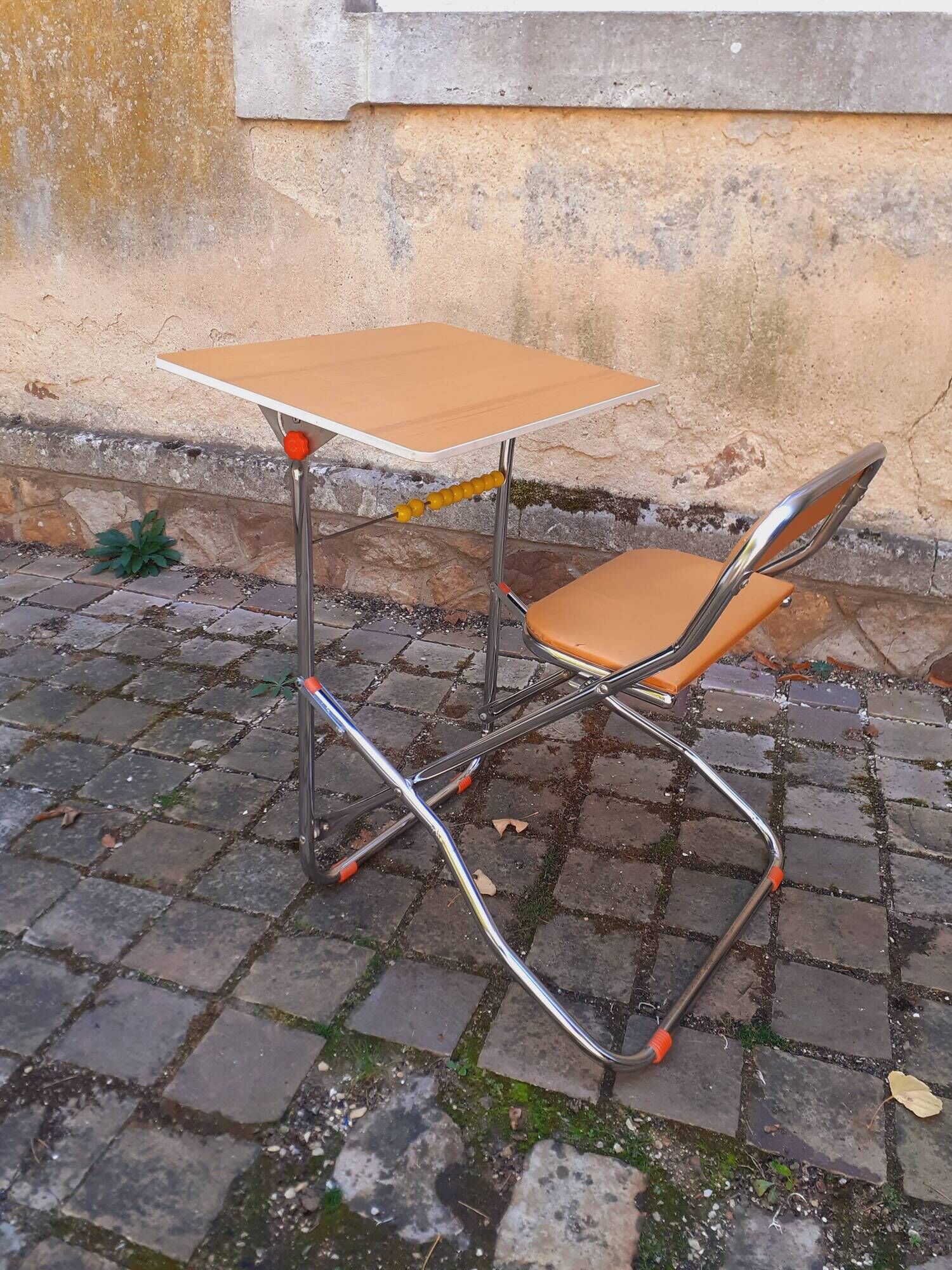 Folding desk for children from the 70s Made in Italy