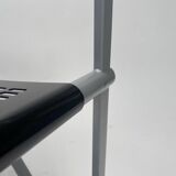 Model 601 Seconda Chairs in Metal attributed to Mario Botta, 1982, Set of 4