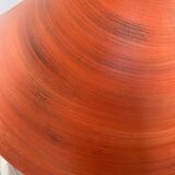 Sculptural lamp in terracotta ceramic