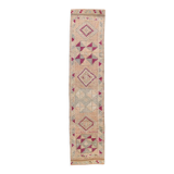 3x11 pale orange turkish vintage runner rug 75x332cm