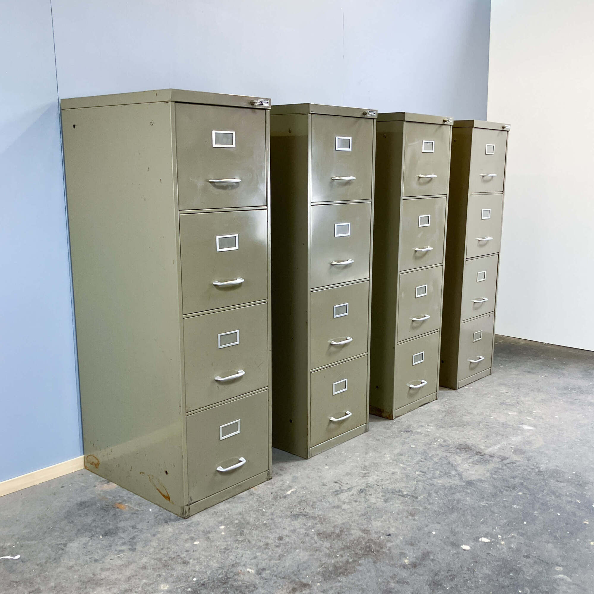 Large office or workshop cupboard by Pohlschröder, lacquered steel, 1970s
