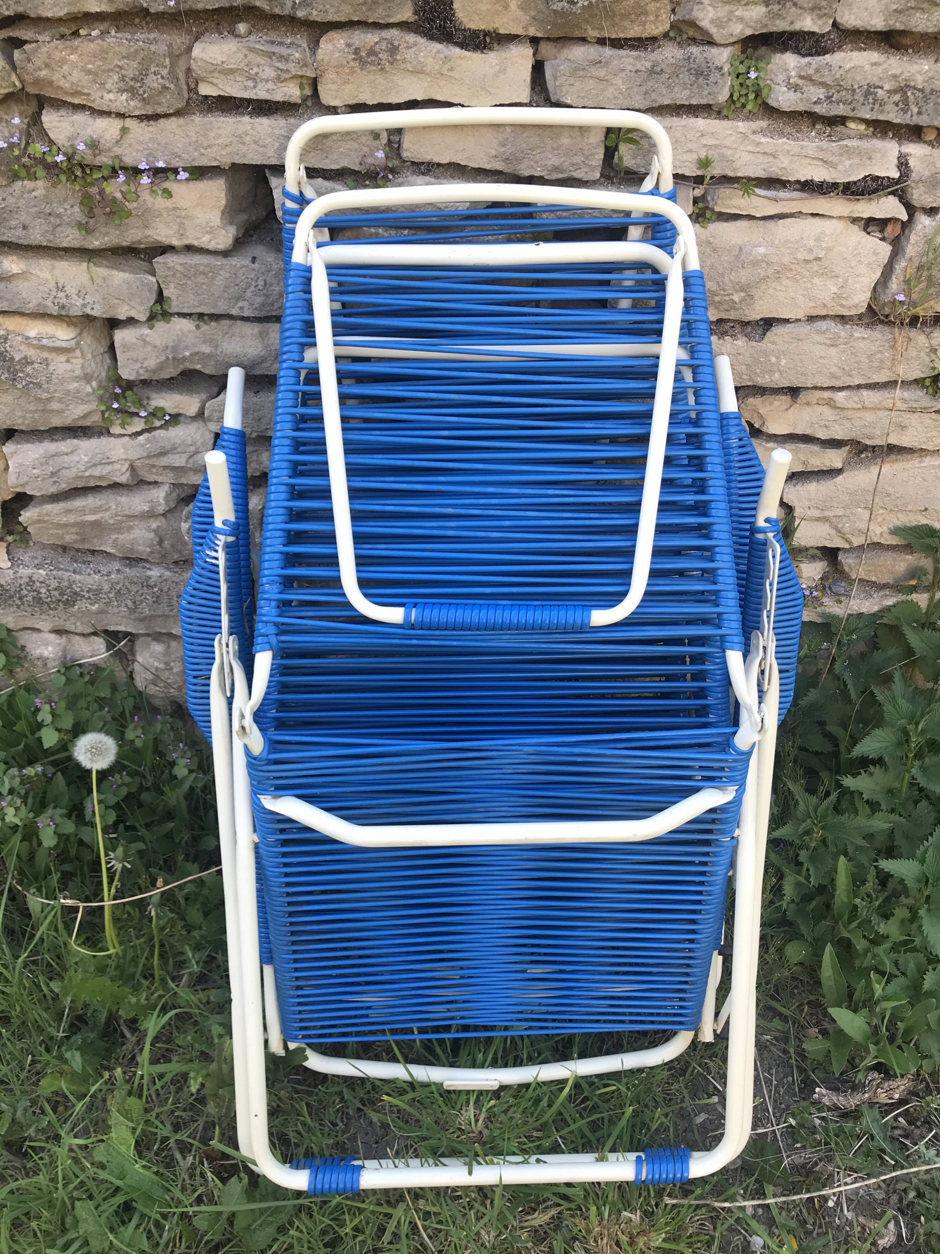 Scoubidou folding long chairs